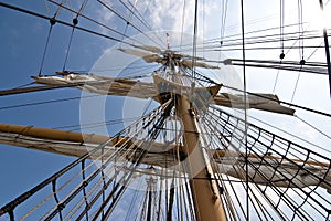 Tall ship rigging photo