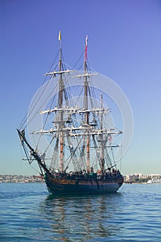 Tall Ship under Sail