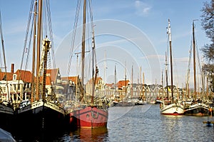 Tall ships in Alkmaar harbour