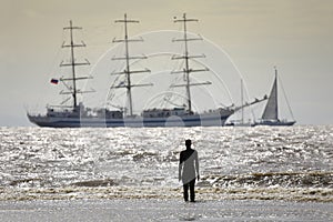 Tall Ships leaving Liverpool
