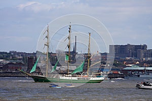 At the tall ships parade of sail