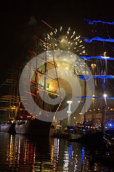 Tall Ships port fireworks