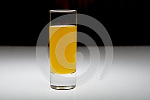 Tall Shot Glass with Tang Shot Alcoholic drink