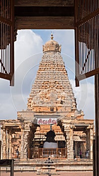 Tall shrine in Tamil Nadu state