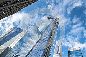 Tall skyscrapers, part of the newly built project