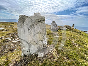 Tall Standing Stones on Achill Island county Mayo Ireland