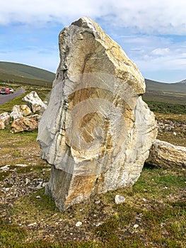 Tall Standing Stones on Achill Island county Mayo Ireland