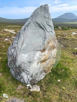 Tall Standing Stones on Achill Island county Mayo Ireland