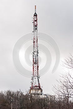 Tall telecommunication tower