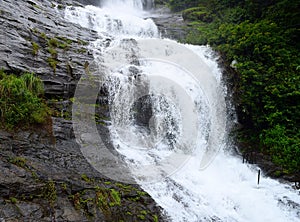 Tall Tiered Waterfall - Cheeyappara Waterfalls, Idukki, Kerala, India