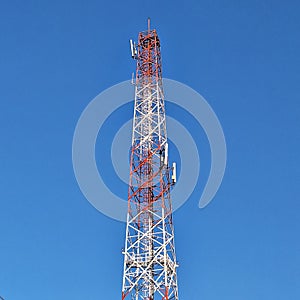 Tall towers for transmitting.