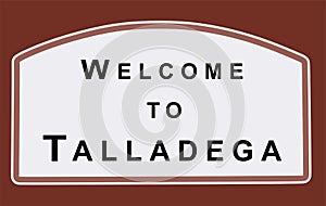 Talladega Alabama with red background photo