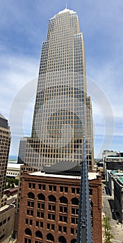 Tallest in Cleveland - vertical panorama photo