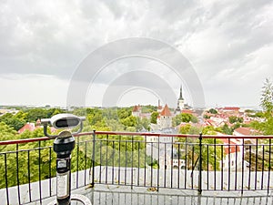 Tallin old town, view from above, capital of Estonia