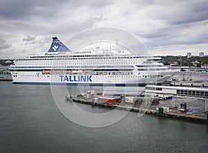 Tallink Ferry in harbor