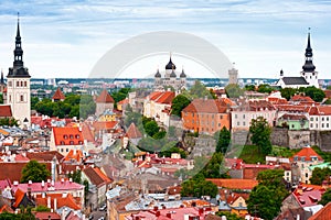 Tallinn from above, Estonia photo