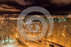 Tallinn city winter view