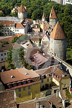 Tallinn Estonia city walls photo