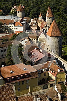 Tallinn Estonia fortified city walls