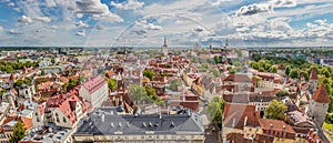 Tallinn Old Town and Upper town, Toompea panorama