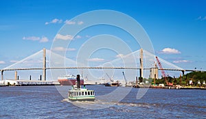 Talmadge Memorial Bridge in Savannah