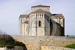 Talmont-sur-gironde church sainte radegonde in mediaeval city france