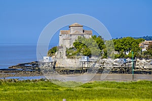 Talmont sur gironde, Nouvelle Aquitaine, church sainte radegonde in mediaeval city, France