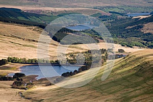 Talybont Reservoir in Brecon Beacons National Park