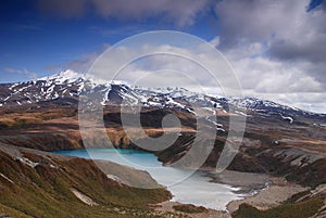 Tama Lake in Tongariro National Park, New Zealand