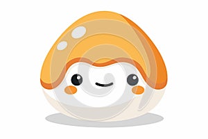 Tamako egg sushi isolated illustration