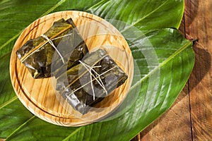 Tamale traditional Colombian food - Text Space