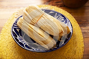 tamales mexican food typical dish photo