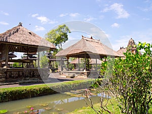 Taman Ayun of Balinese temple and garden with water features located in Mengwi district in Badung Regency, Bali, Indonesia. photo
