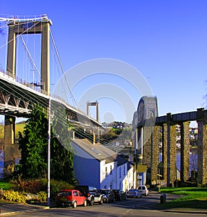 Tamar Bridge River Tamar Devon