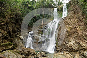 Tamaraw falls, Puerto Galera, Mindoro island, Philippines photo