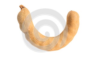 Tamarind isolated on white background, clipping path