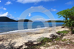 Tamarindo Beach on Culebra in the Spanish Virgin Islands from the Air