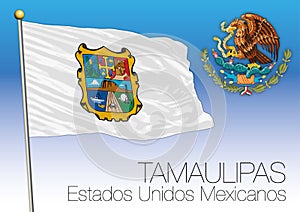 Tamaulipas regional flag, United Mexican States, Mexic