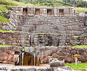 Tambo or Tampu Machay, Inca ruins in Cusco or Cuzco town photo