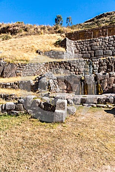 Tambomachay -archaeological site in Peru, near Cuzco. Devoted to cult of water