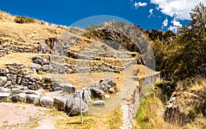 Tambomachay Inca ruins near Cusco in Peru