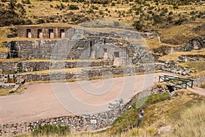 Tambomachay ruins peruvian Andes Cuzco Peru