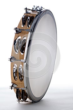 Tambourine Isolated White Bk