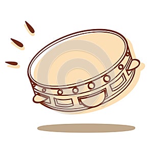 Tambourine vector