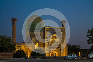 Tamerlan mausoleum thomb Gur-e-Amir in Samarkand