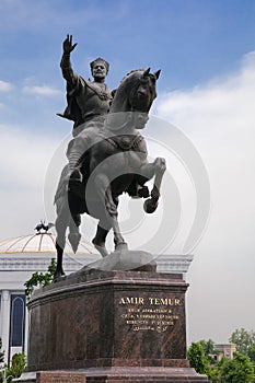 Tamerlane monument in Tashkent