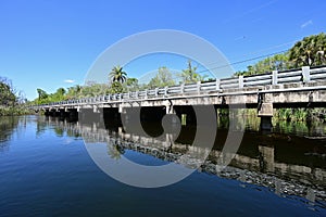 Tamiami Trail bridge over Turner River in Collier Couinty, Florida. photo