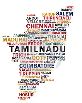 tamilnadu map with city names