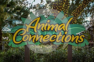 Animal Connections sign at Busch Gardens 1