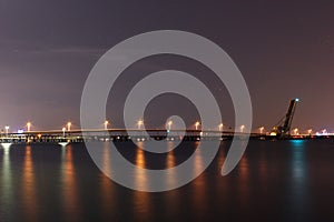 Tampa Bay - Railroad DrawBridge at Night